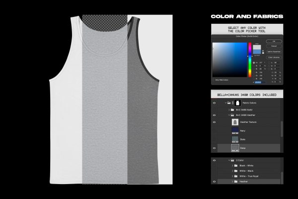 Bella+Canvas 3480 Tanktop Mockup - Flat Zu verkaufen – Bild 5