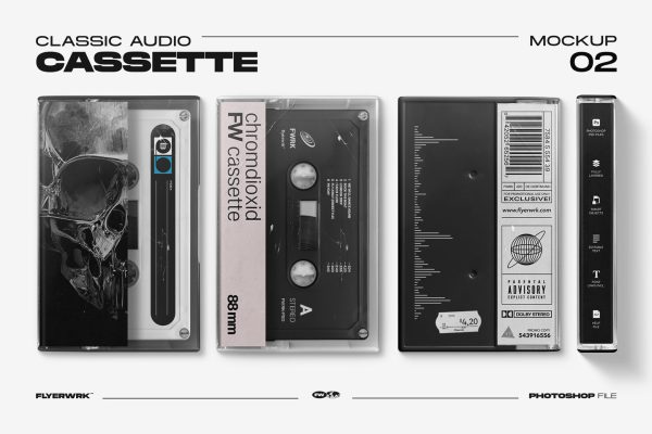Cassette Mockup Bundle Schn?ppchen – Bild 3