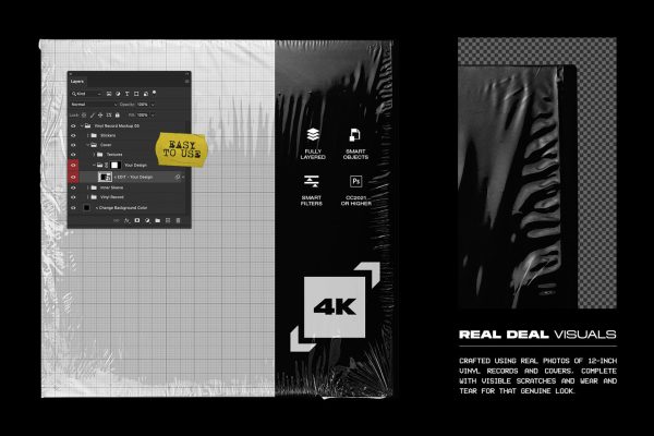 Vinyl Record Mockup 5 Im Angebot – Bild 4