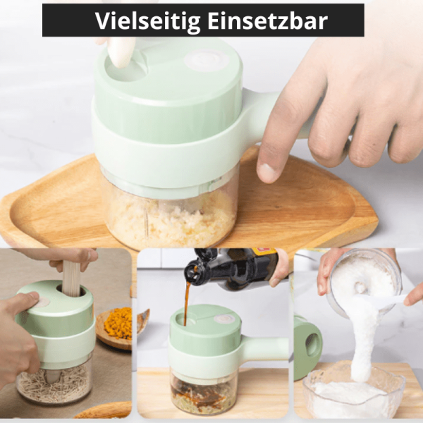 Fasty - Elektrischer 4 in 1 Gemüseschneider für massive Zeitersparnis Verkauf – Bild 4