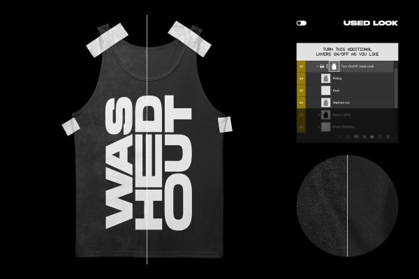 Bella+Canvas 3480 Tanktop Mockup - Taped Verkauf – Bild 4