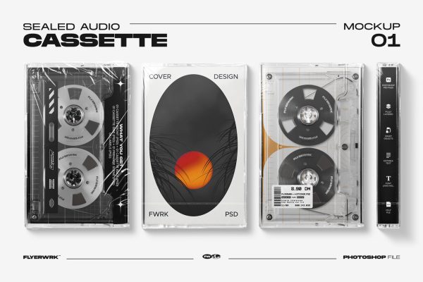 Cassette Mockup Bundle Schn?ppchen – Bild 2