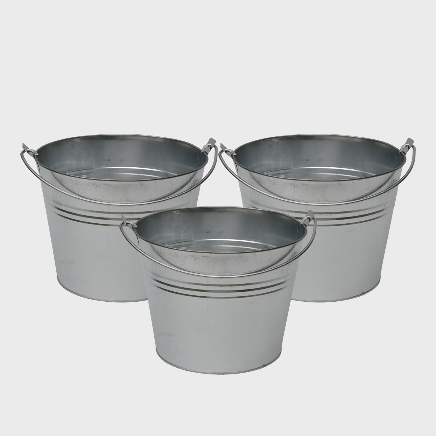 3er Set Zinktopf 13cm Rabatt
