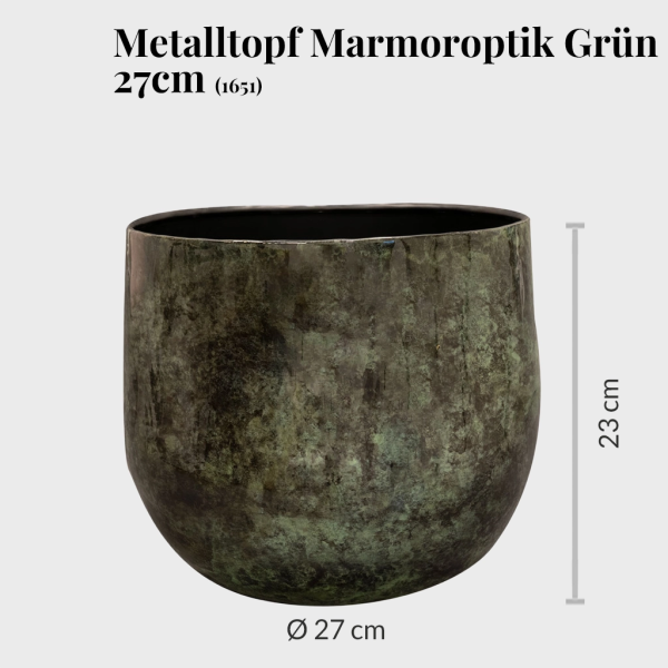 Metalltopf Marmoroptik Grün 27cm Online-Schn?ppchen – Bild 3