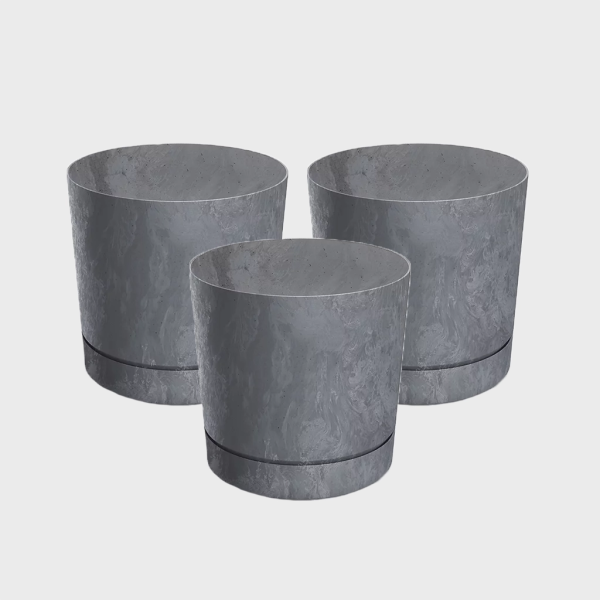 3er Übertopfset 3S Blumentopf Modern 15cm Verkauf – Bild 3