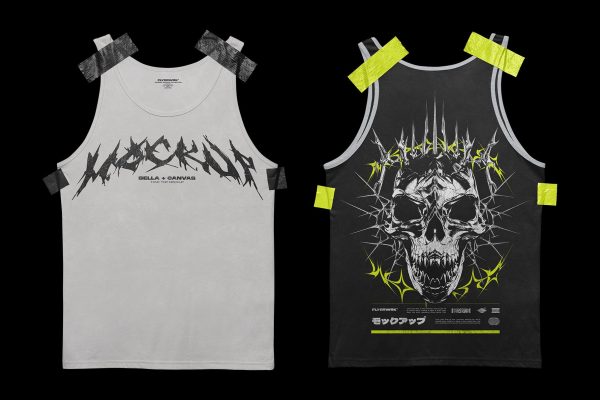 Bella+Canvas 3480 Tanktop Mockup - Taped Verkauf – Bild 5