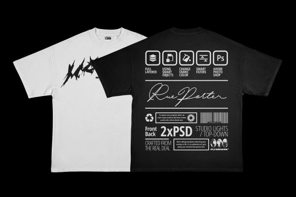 Rue Porter T-shirt Mockup - Ironed Schn?ppchen