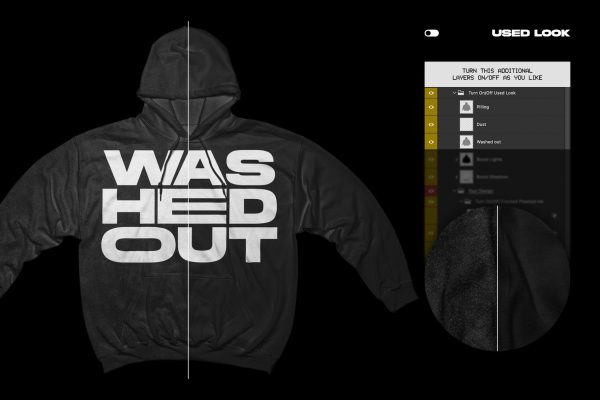 Gildan 18500 Hoodie Mockup - Wide arms Schn?ppchen – Bild 3