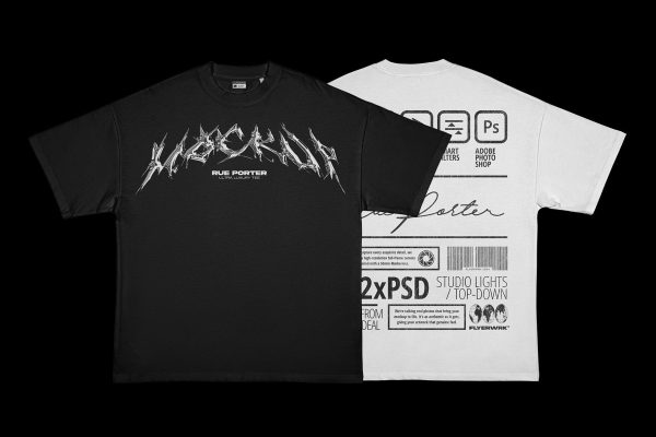 Rue Porter T-shirt Mockup - Ironed Schn?ppchen – Bild 2