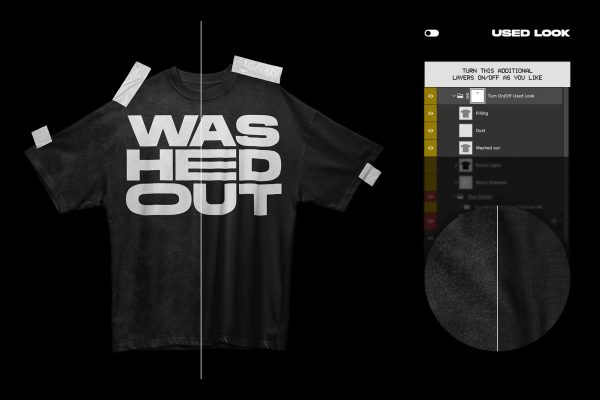 Rue Porter T-shirt Mockup - Taped Online – Bild 3