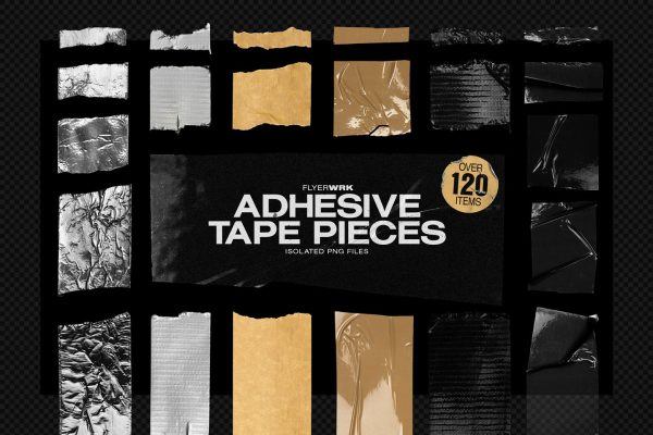 Isolated Adhesive Tape pieces Mode