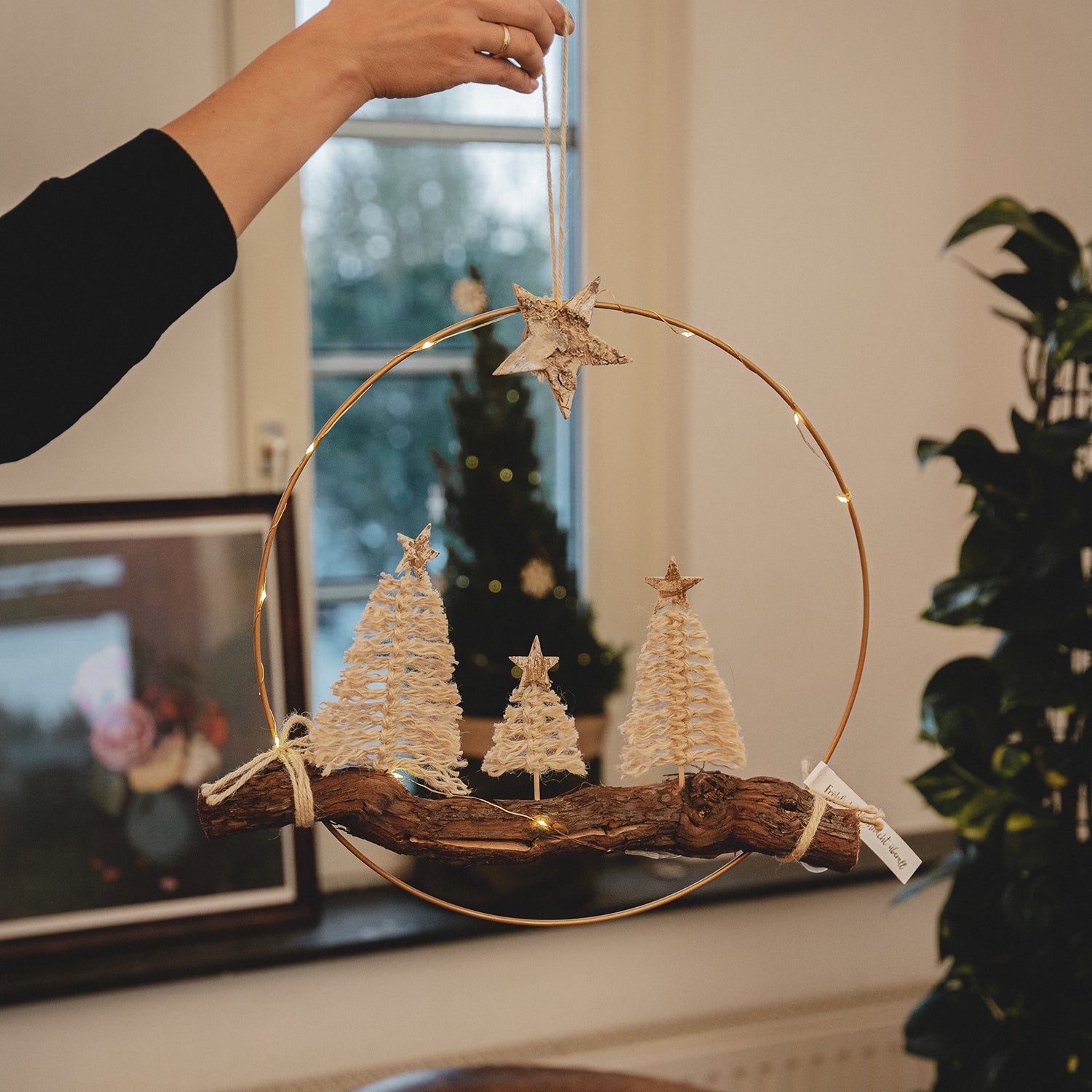 Goldring DIY mit Makramee-Tannenbäumen Mode