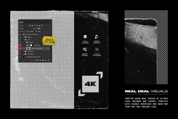 Vinyl Record Mockup 3 Mode – Bild 4