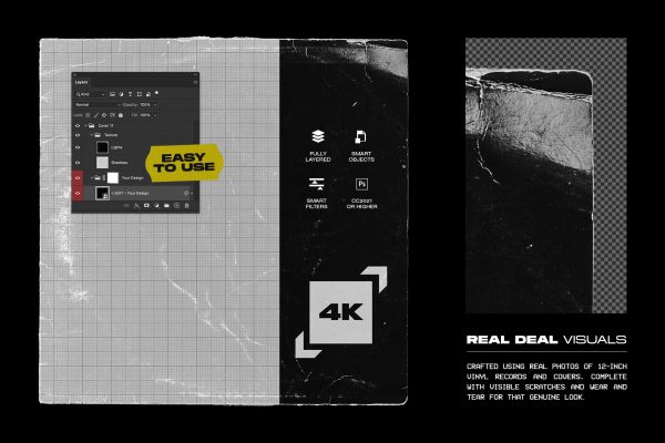 Retro Vinyl Record Mockup Bundle Im Angebot – Bild 3