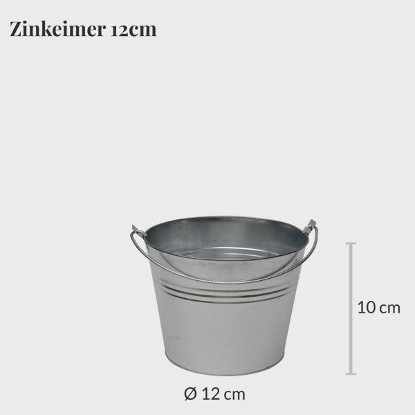3er Set Zinktopf 13cm Rabatt – Bild 2