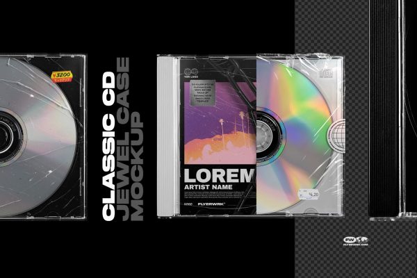 Classic Jewel case Mockup Verkauf