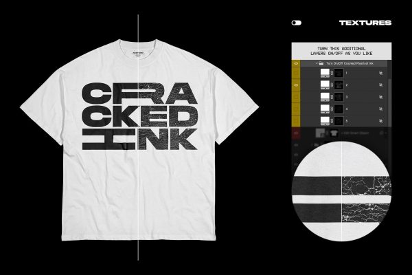 Rue Porter T-shirt Mockup - Wrinkled Angebot – Bild 4