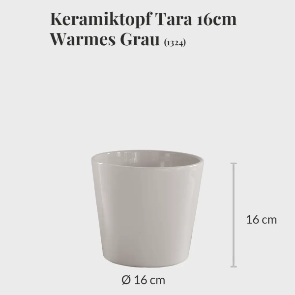 2er Übertopfset 2M Warmes Grau Verkauf – Bild 3