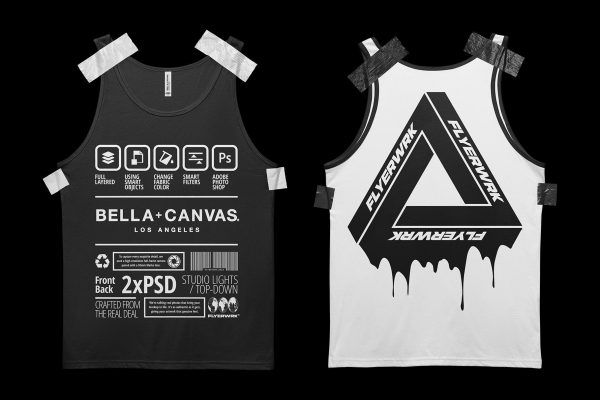 Bella+Canvas 3480 Tanktop Mockup - Taped Verkauf