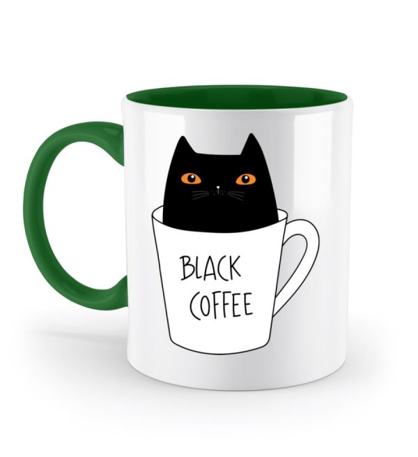 Black coffee cat  - Zweifarbige Tasse Angebot – Bild 3