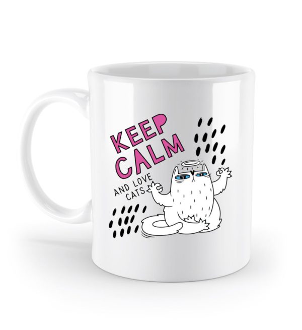 Keep calm and love cats  - Standard Tasse Jetzt online