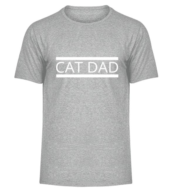 Cat Dad  - Herren Melange Shirt Jetzt online – Bild 2