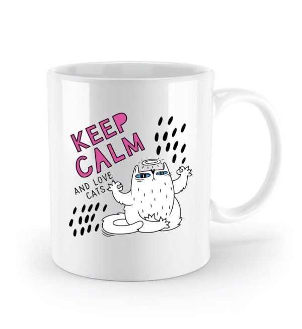 Keep calm and love cats  - Standard Tasse Jetzt online – Bild 2