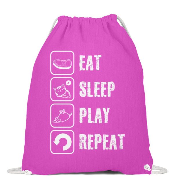 Eat Sleep Play Repeat  - Baumwoll Gymsac Verkauf – Bild 3