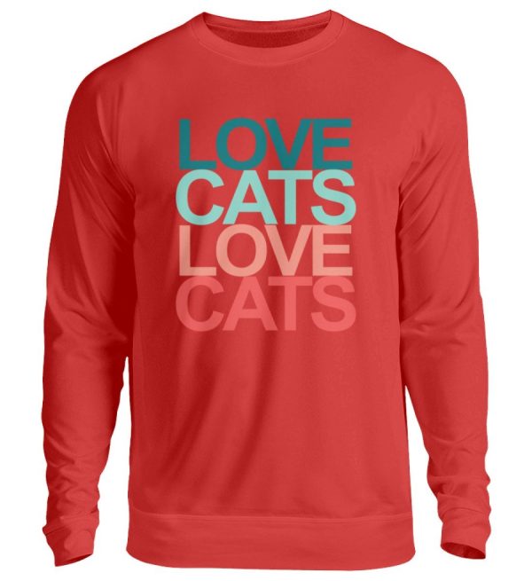 Love cats love cats  - Unisex Pullover Im Angebot – Bild 5