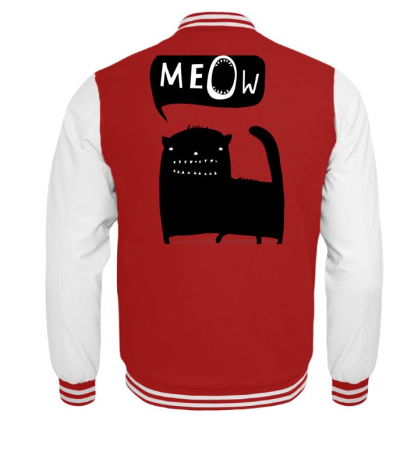 Funny ugly cat meow  - Kinder College Sweatjacke Online-Verkauf – Bild 2