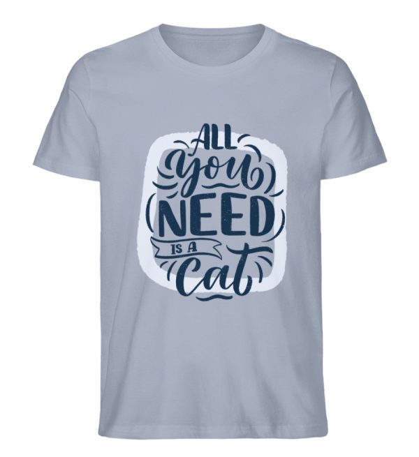 All you need is a cat  - Herren Premium Organic Shirt Verkauf – Bild 4