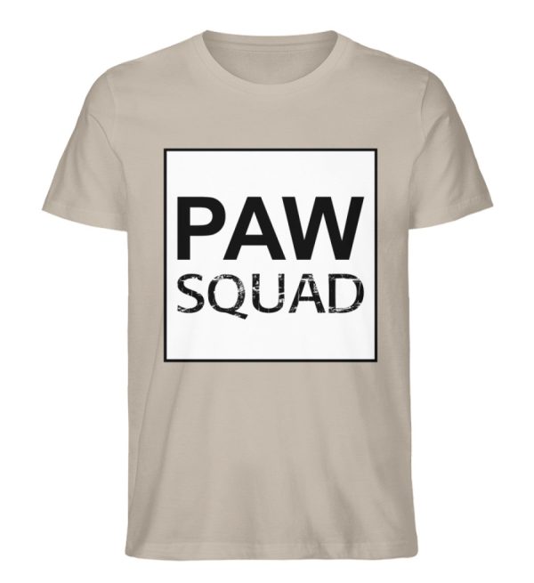 Paw Squad weiß  - Herren Premium Organic Shirt Schn?ppchen – Bild 3