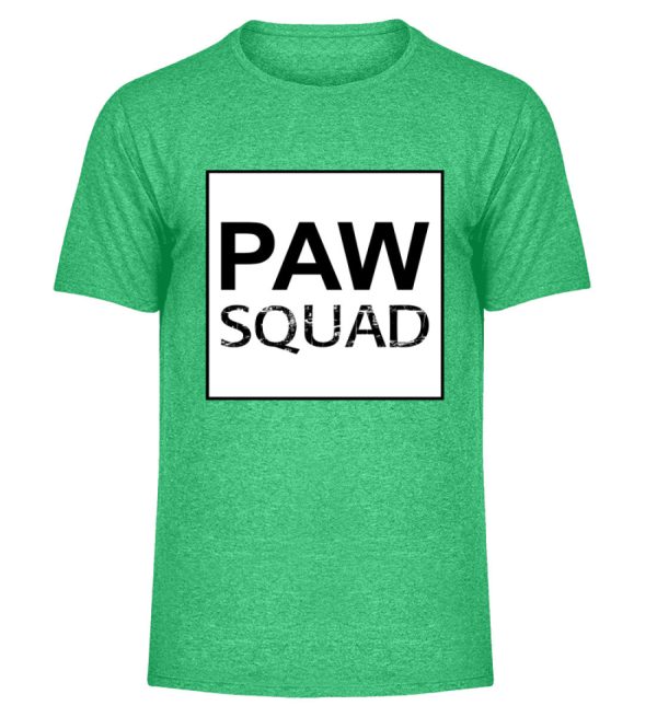 Paw Squad weiß  - Herren Melange Shirt Jetzt online – Bild 4
