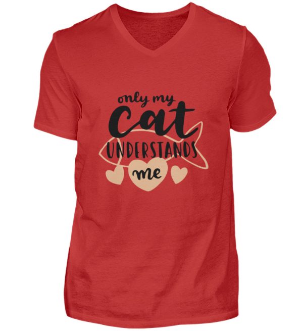 Only my cat understands me  - Herren V-Neck Shirt Online-Verkauf