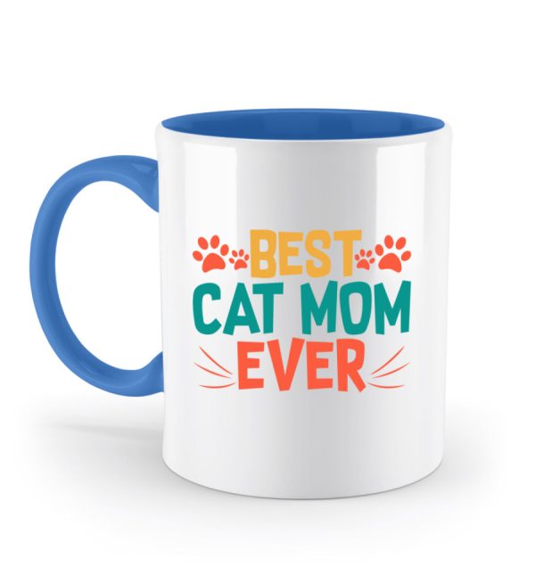 Best cat mom ever bunt  - Zweifarbige Tasse Zu verkaufen – Bild 5