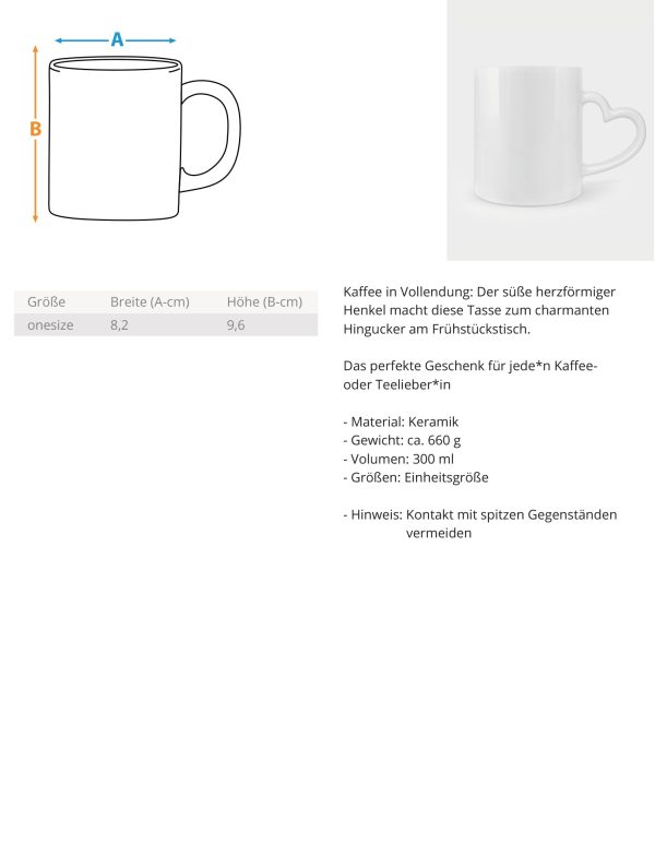 Are you kitten me?  - Herzhenkel Tasse Rabatt – Bild 3