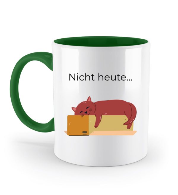Nicht heute...  - Zweifarbige Tasse Im Angebot