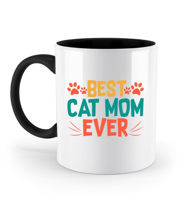 Best cat mom ever bunt  - Zweifarbige Tasse Zu verkaufen – Bild 3