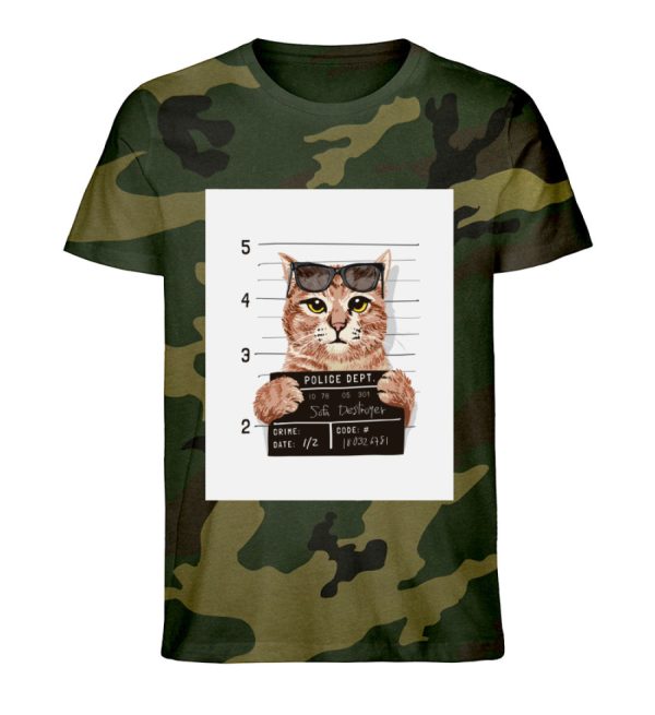 Criminal cat - Camouflage Organic Shirt Online-Schn?ppchen