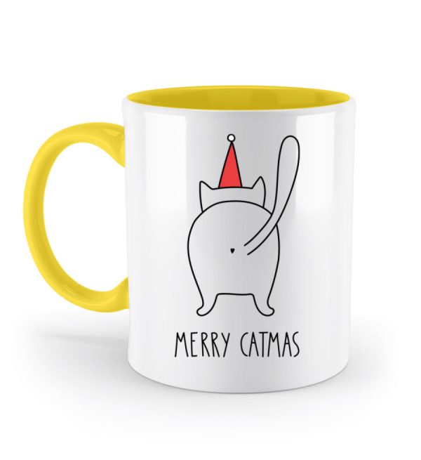 Merry catmas  - Zweifarbige Tasse Online – Bild 4
