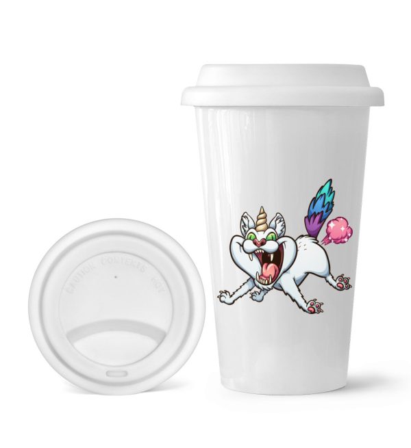 Pupsende Einhornkatze  - To-Go Becher Angebot