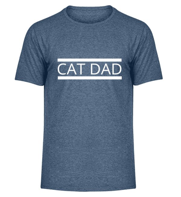 Cat Dad  - Herren Melange Shirt Jetzt online – Bild 4