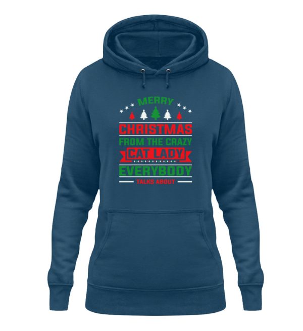 Merry christmas from the crazy cat lady  - Damen Hoodie Online-Schn?ppchen – Bild 5