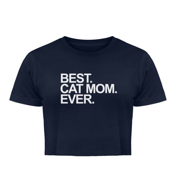 Best. Cat Mom. Ever.  - Damen Organic Crop Top Im Angebot – Bild 2