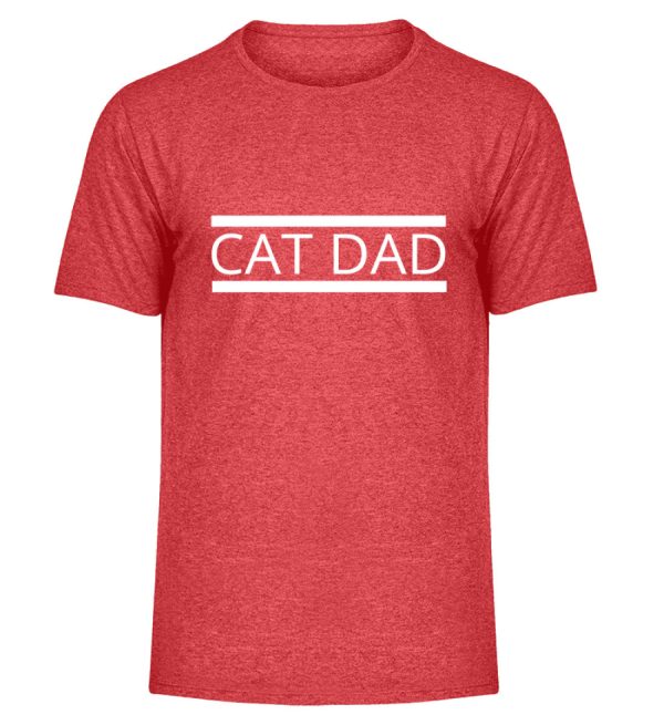 Cat Dad  - Herren Melange Shirt Jetzt online – Bild 5