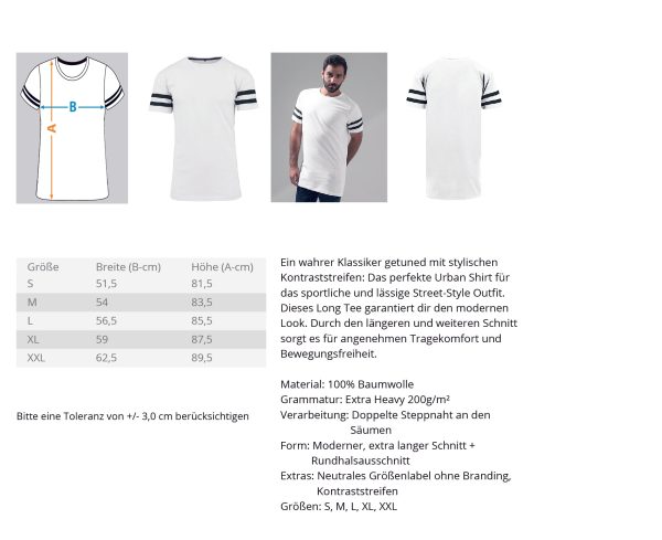 Best. Cat Dad. Ever.  - Herren Striped Long Shirt Angebot – Bild 2