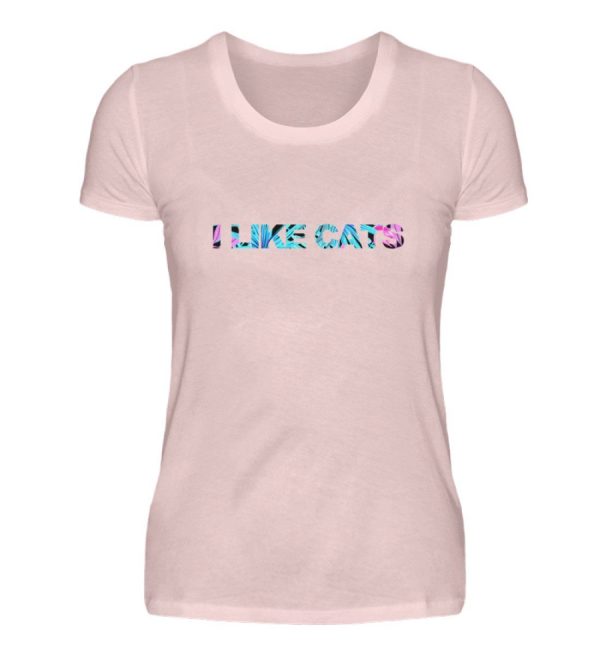 I like cats bunte Pflanzen  - Damen Premiumshirt Online-Schn?ppchen – Bild 2