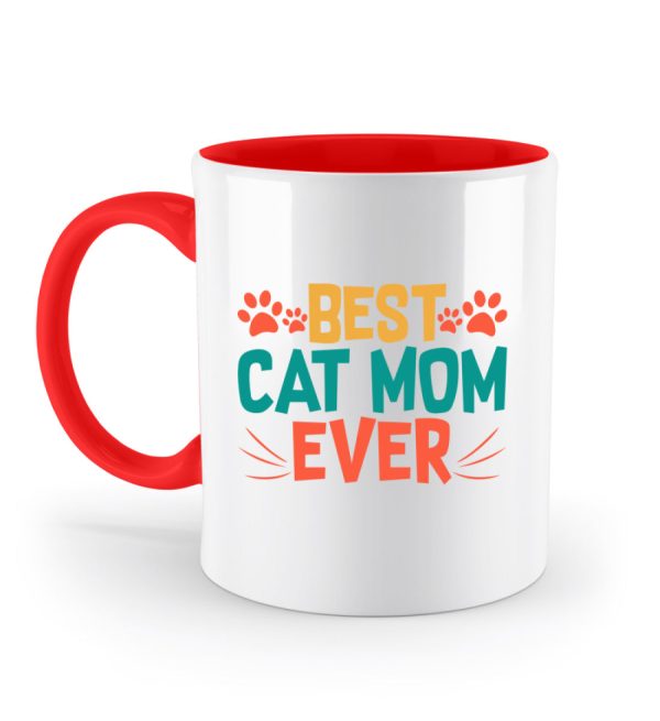 Best cat mom ever bunt  - Zweifarbige Tasse Zu verkaufen – Bild 2