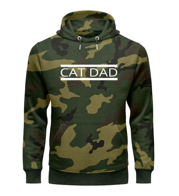 Cat Dad  - Camouflage Organic Hoodie Online-Verkauf