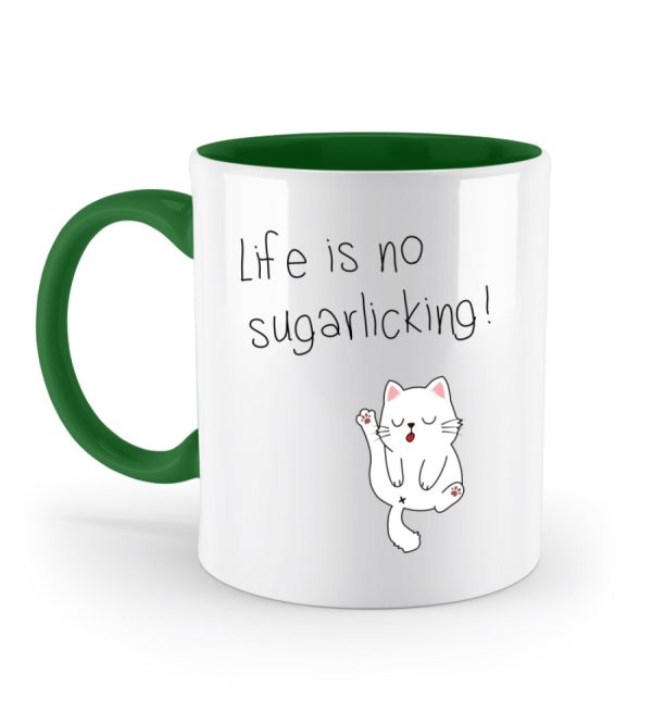 Life is no sugarlicking  - Zweifarbige Tasse Online-Schn?ppchen – Bild 4
